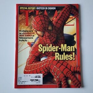 Time Magazine May 20 2002 Spider-Man Cover Spiderman Marvel Movie Tobey Maguire